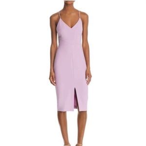Lilac / purple Likely midi dress. Size 6, fitted
